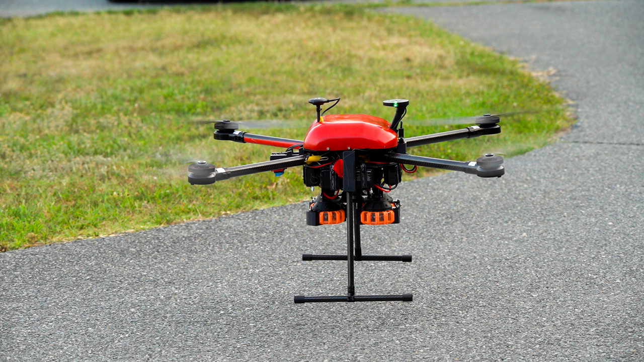 Buckeye Vertical 2024-25 drone in flight